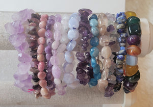 Crystal Chips Bracelets, Crystal Bracelets, Stone Bracelets, Beads Bracelets, Different Materials