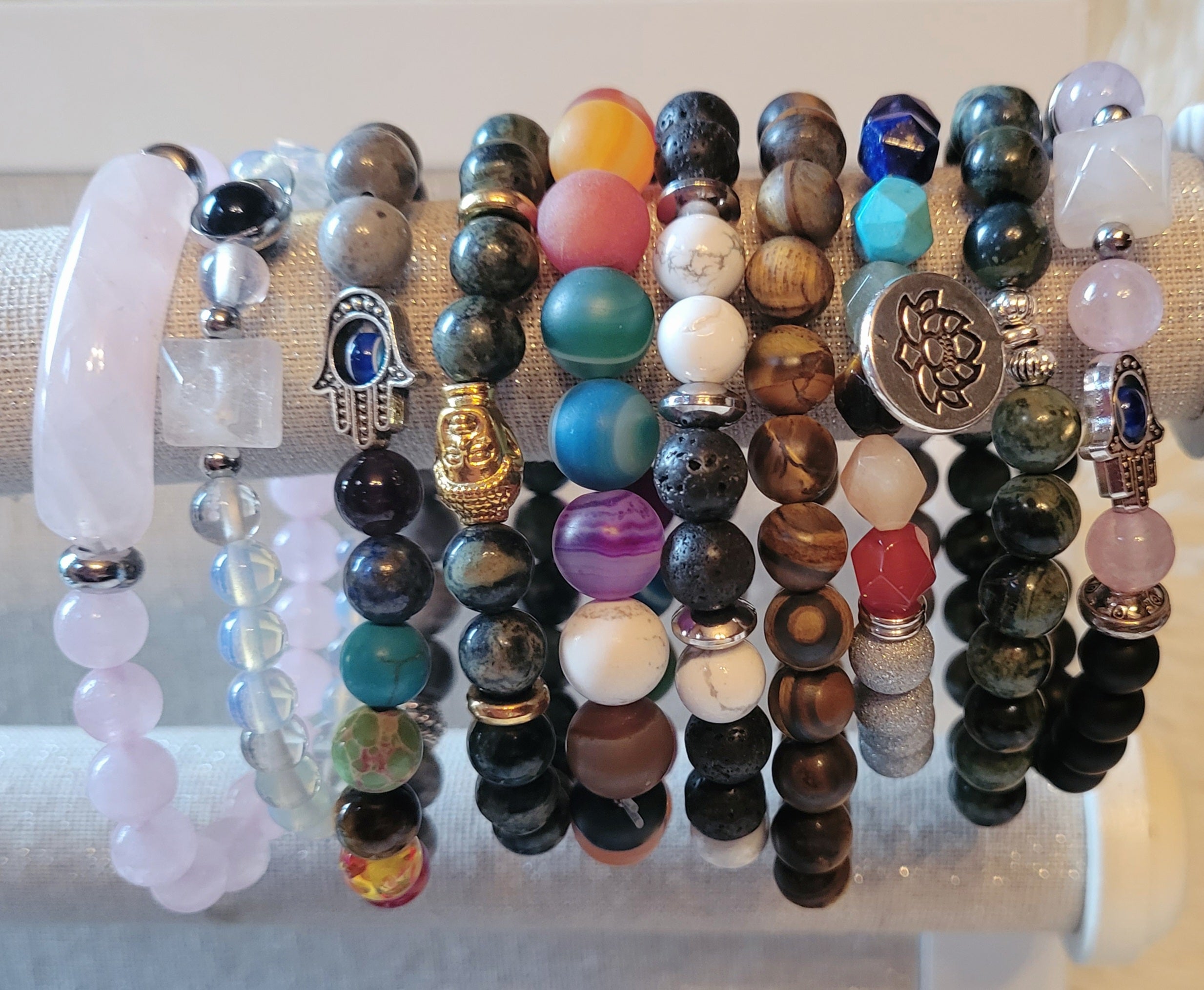 Bracelets with Charms, Stone Bracelets, Beads Bracelets, Crystal Bracelets, Different Materials