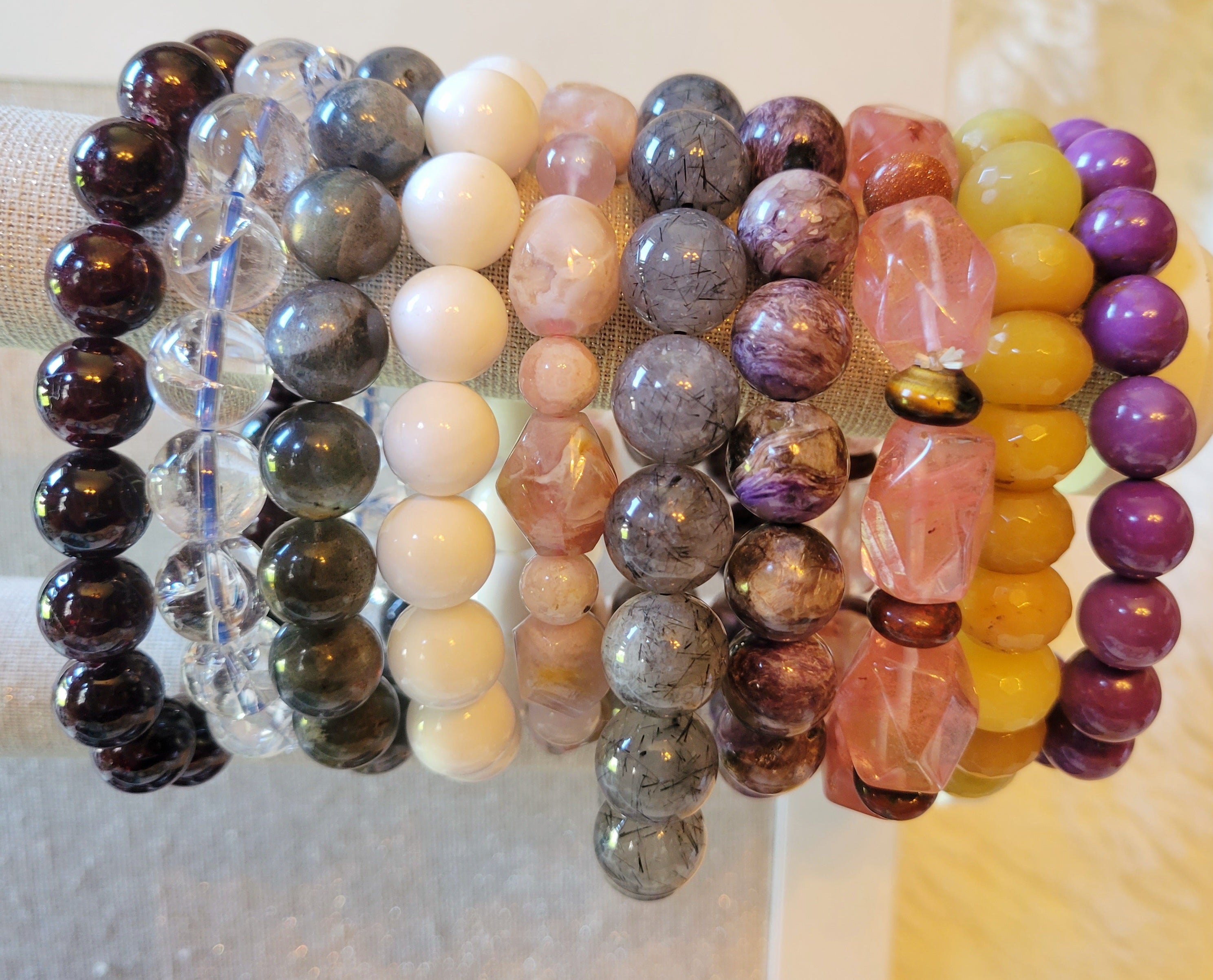 Bracelets, Stone Bracelets, Beads Bracelets, Crystal Bracelets, Different Materials 11mm