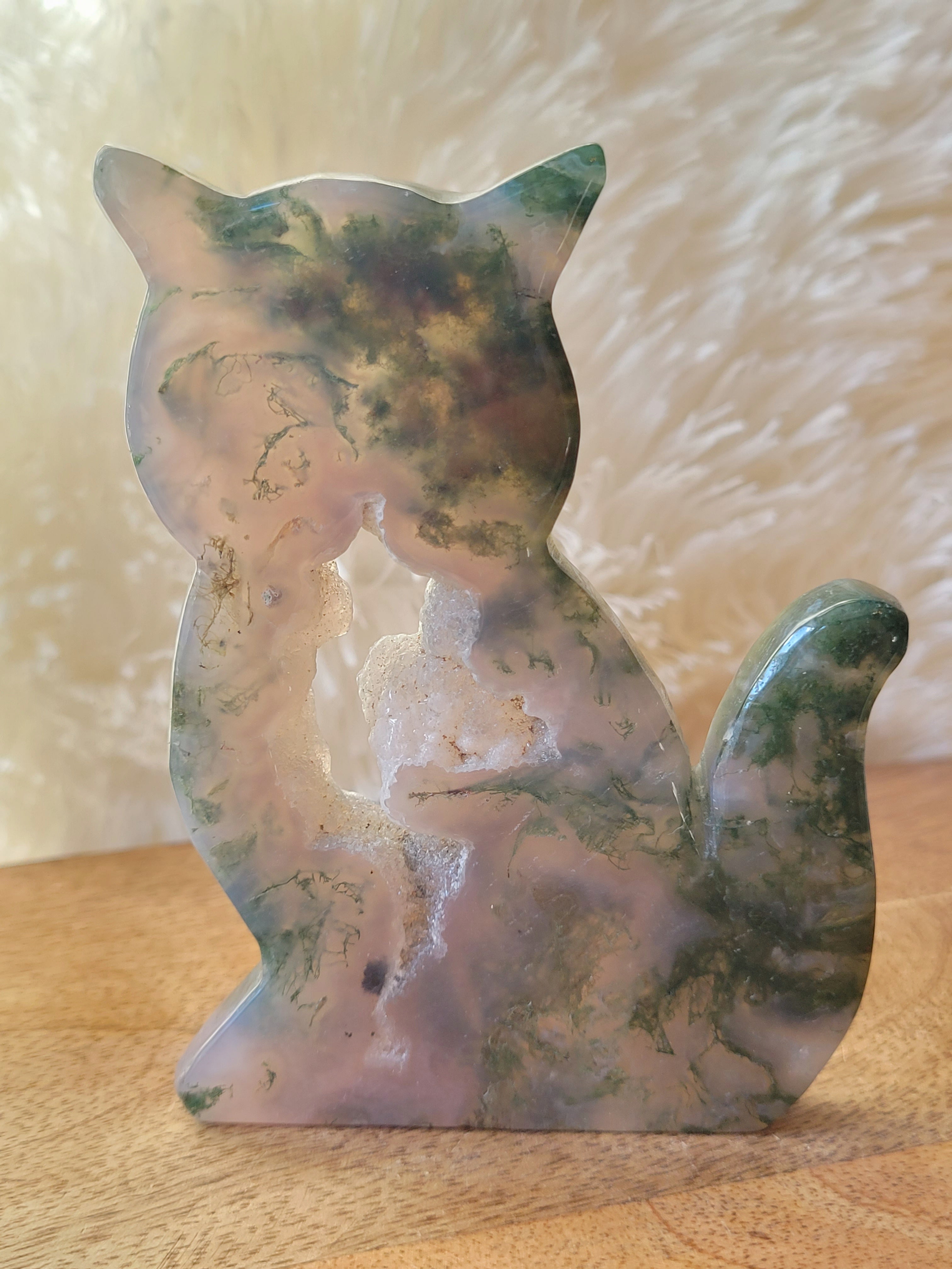 Cat, Kitten shape, Slabs, Crystal Carvings, Gorgeous! Different Materials